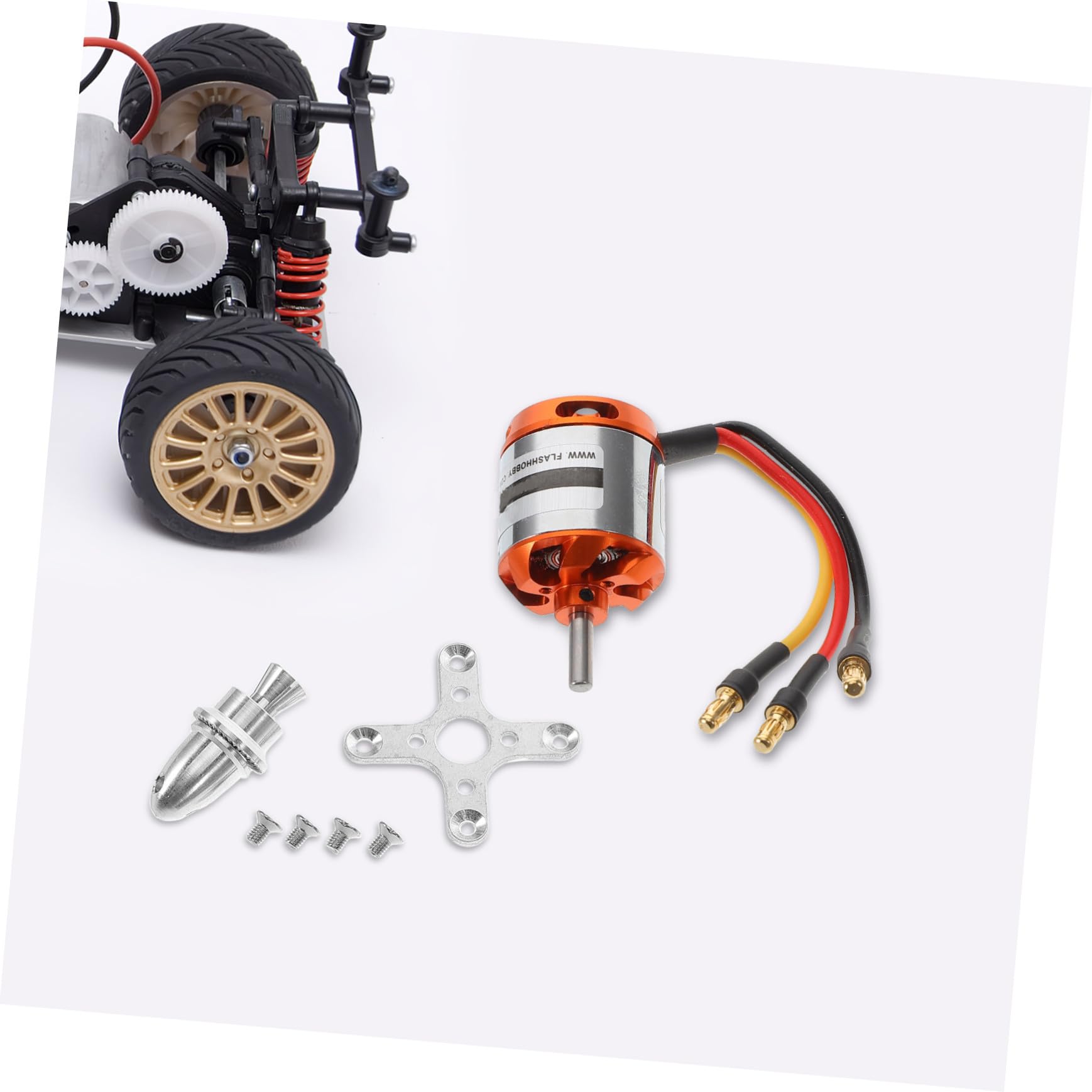 KOMBIUDA Motor Sin Escobillas De ala Fija RC para Helicópteros y Aviones Fácil Configuración y Alta Eficiencia