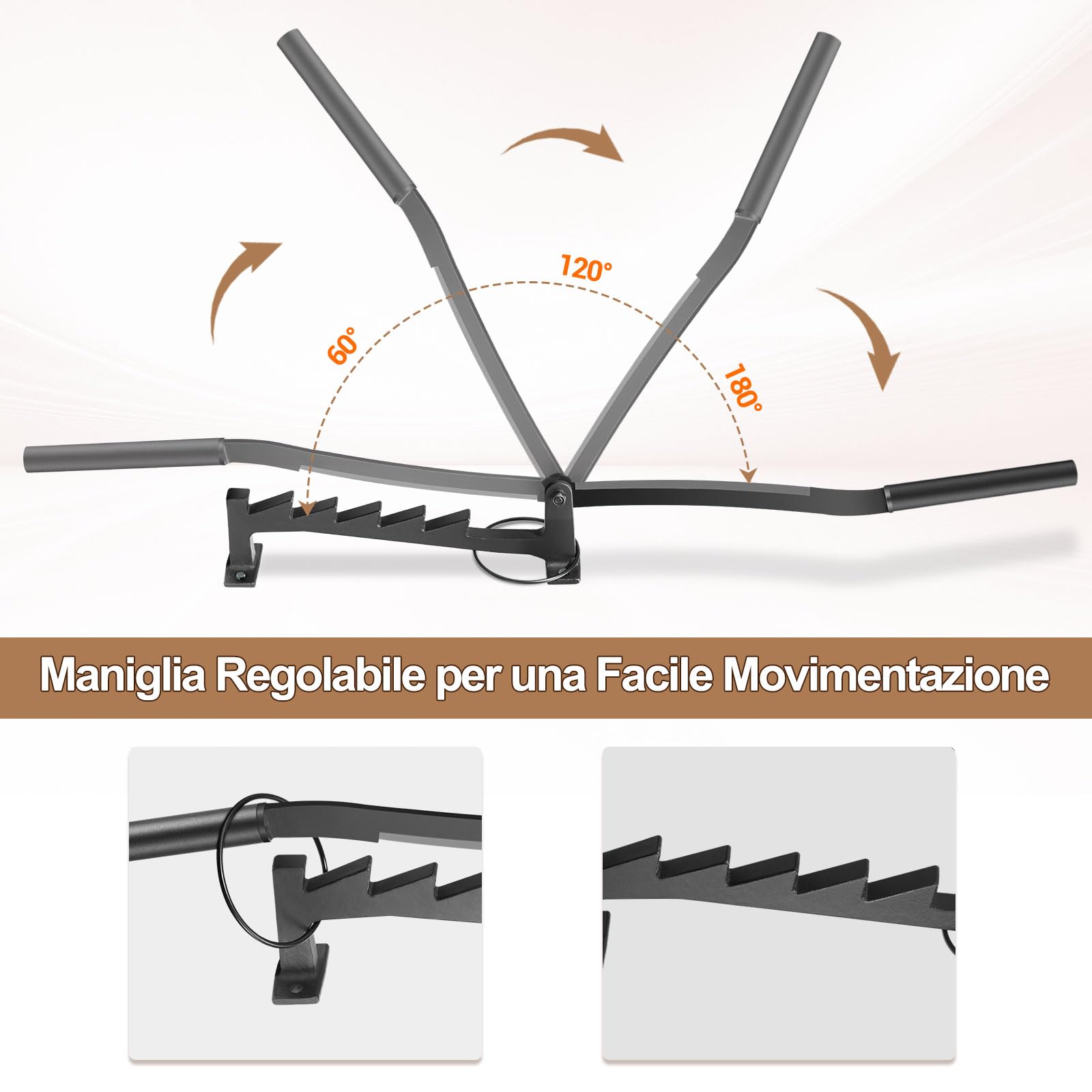 Spaccalegna Manuale, Spaccalegna Manuale da Parete per Legna da Ardere con 2 Manici Staccabili Strumenti per Spaccare Legna Portatile per Casa e Campeggio all'aperto