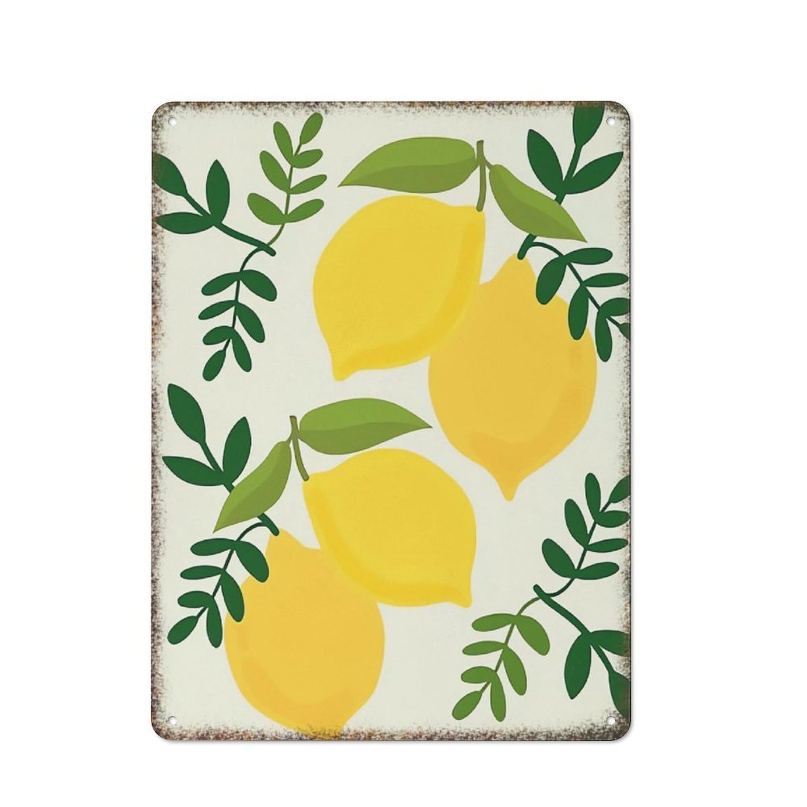 Vintage Lemons Fruit Market Large Dining Room Wall Decor Sign 8x12 inch