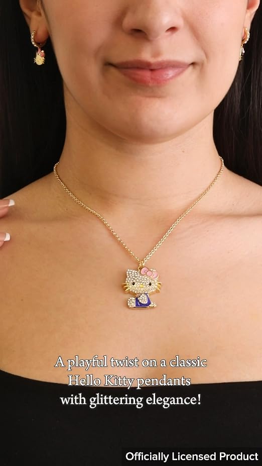 Amazon.com: SALLY ROSE Hello Kitty Pink and Blue Enamel and Pave