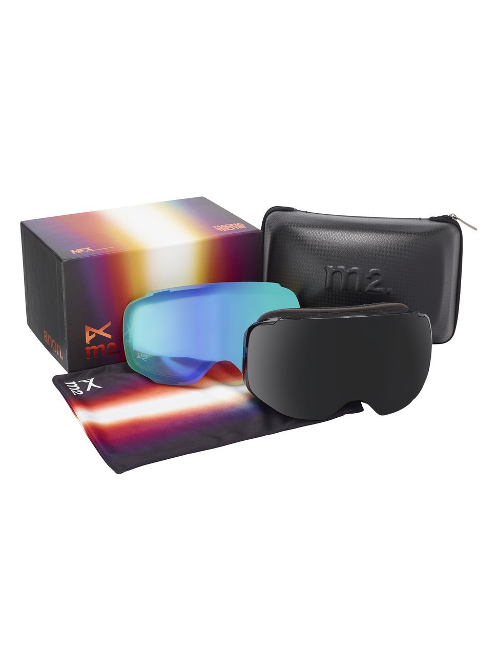 Amazon.co.jp: Anon M2 スノーゴーグル ブラック 偏光スモークと