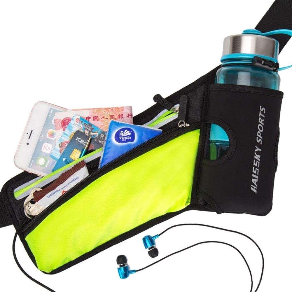 Laufgürtel Laufen Marathon Hüfttasche Sport Klettern Wandern Racing Gym Fitness Leichter Trinkgürtel Wasserflasche Hip Hüfttasche 259 (Color : Gray Color)