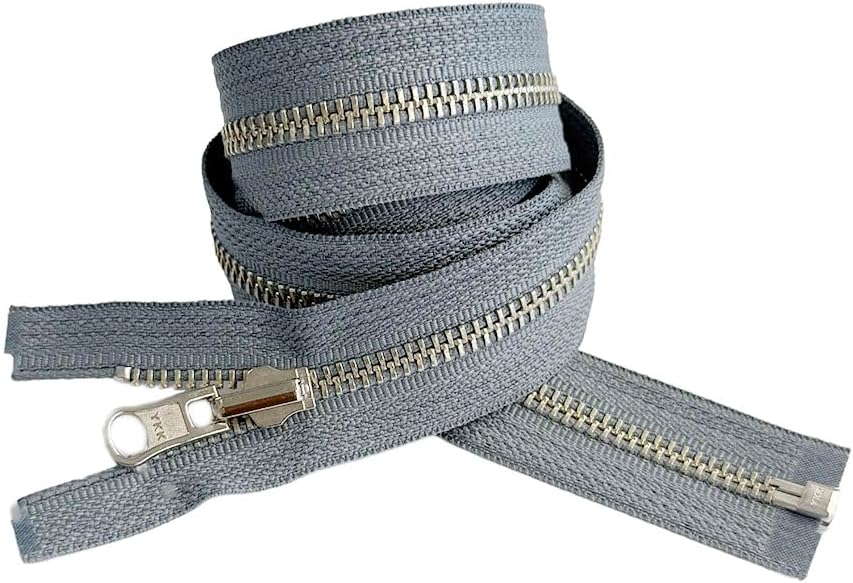 5 Nickel Silver Metal YKK Medium Weight Inside/Outside