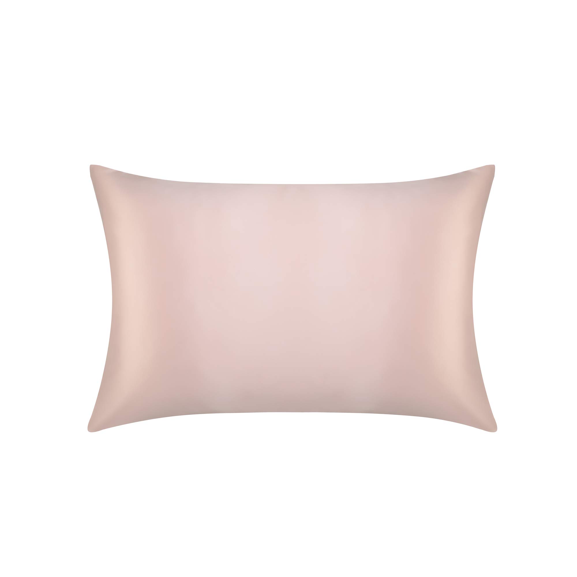 Jasmine Silk Pink 100% 22 Momme Mulberry Charmeuse Silk Pillowcase For Hair And Skin 50 Cm X 75 Cm Envelope Closure (Pink)