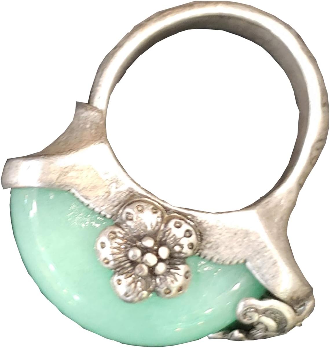 Jade Ring Size Adjustable Korean Traditional Hanbok Handmade Accessory 한복반지 3061
