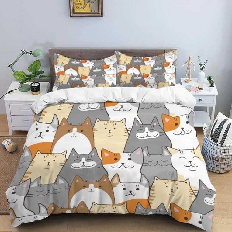 Housse de Couette Enfant 90x190 et taie 65x65 en microfibre