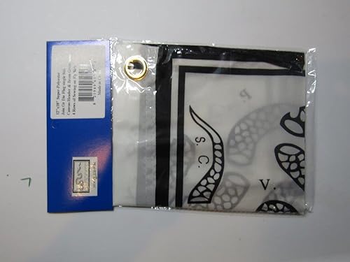 Miniatura 2 de 12 x 18 pulgadas, 12 x 18 pulgadas, Join or Die Gadsden Benjamin Franklin negro y blanco, 100% poliéster, bandera de motocicleta, barco, ojales