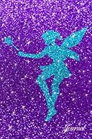 Journal: Faux purple glitter turquoise glitter fairy notebook 1535379766 Book Cover