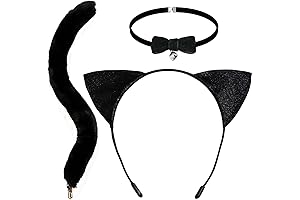 3 Pcs Halloween Cat Costume Set: Sexy and Purrfect for a Fang-tastic Halloween