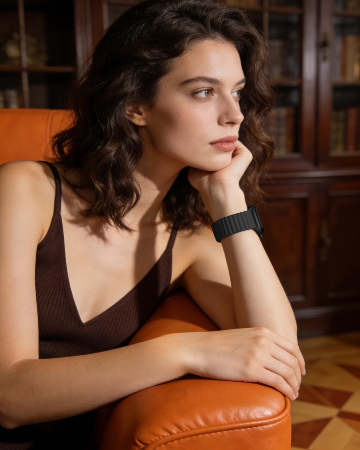 Higgs Magnetic Silicone Sport Strap Compatible with Apple Watch Straps 44mm 40mm 38mm 41mm 42mm 45mm 46mm 49mm for Men Women, Soft iWatch Wrist Band for Series 11 10 9 SE 8 7 6 5 4 Ultra 3 2 1 — view 7
