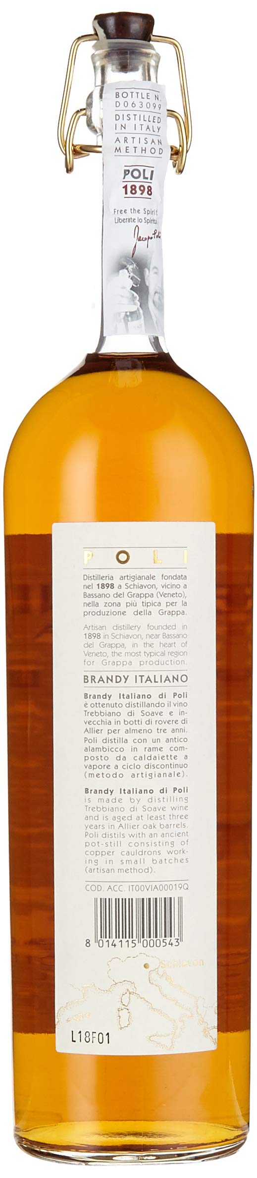 Jacopo Poli Brandy Italiano 3 Jahre (1 x 0.7 l)