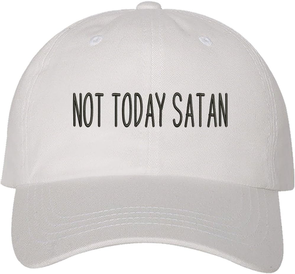 DSY Lifestyle Not Today Satan Baseball Hat - Humours Religious Hat
