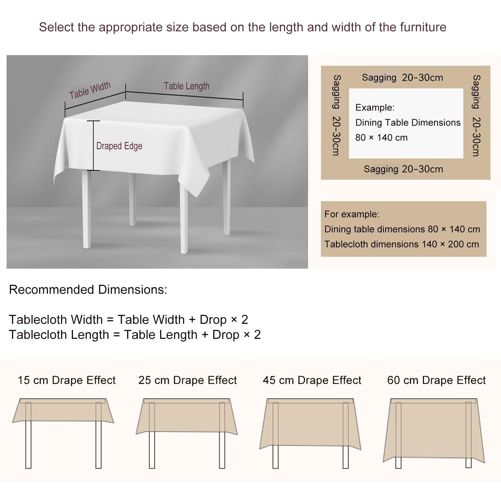 Mantel Rectangular Antimanchas 120 x 225 cm Lavable, Impermeable Manteles de Mesa Color y Tamaño a Elegir para Decoración de Banquetes Durante Todo El Año, Gris Oscuro