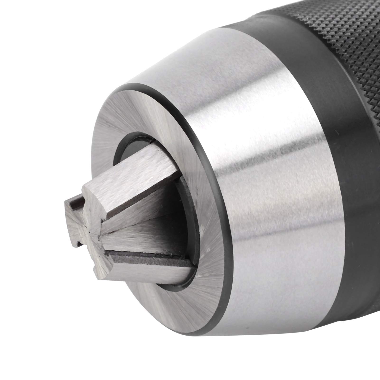 Ausla Portabrocas sin Llave, Funcionamiento Resistente sin Herramientas, Diseño de Cono Morse, Rango de Sujeción de 0,5 a 16 Mm para Taladrado de Columnas y Tornos