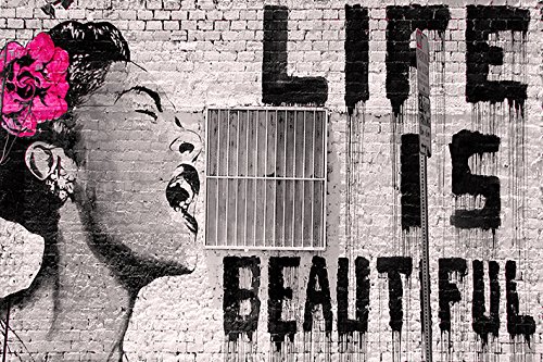 Banksy Life Is Beautiful Mini PAPER Poster Measures 23.5" x 16.5" (59.4 x 42 cm) Sealed A2 Poster