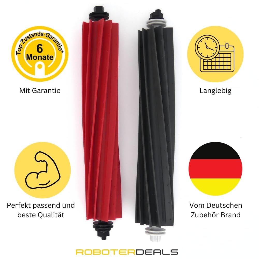 Zubehör Set, Ersatzteile Kit für Roborock S8 Pro Ultra (2X Seitenbürste, 2X Hauptbürste, 2X Filter, 2X Pad)