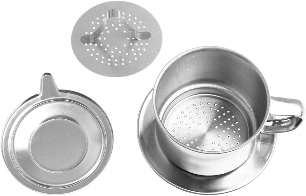 Amrka Stainless Steel Drip Coffee Maker Vietnamese Filter Pot Infuser For Office Home Traveling