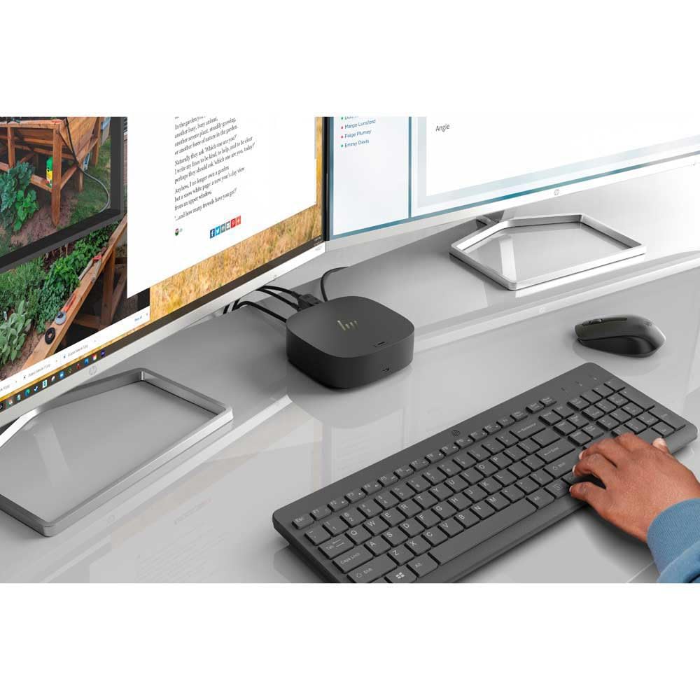 HP 330 Combinación de Teclado y Ratón Inalámbricos - (1600 PPP, Puerto USB-A, Indicadores LED, Teclas con Atajos, Windows 10), Color Negro