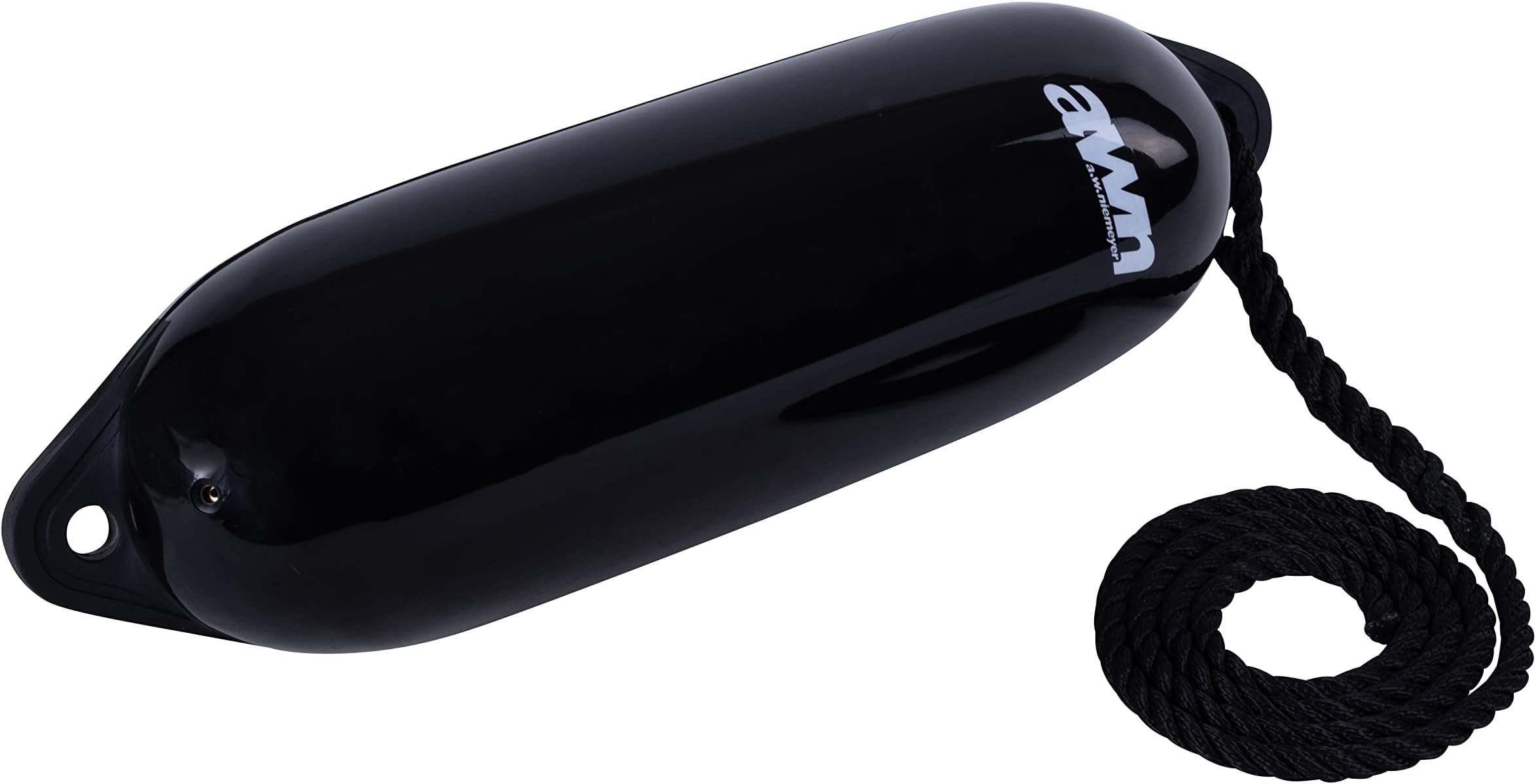 AWN Fender Black with 1.5 m Eingespleißter 10 mm Lead Rope