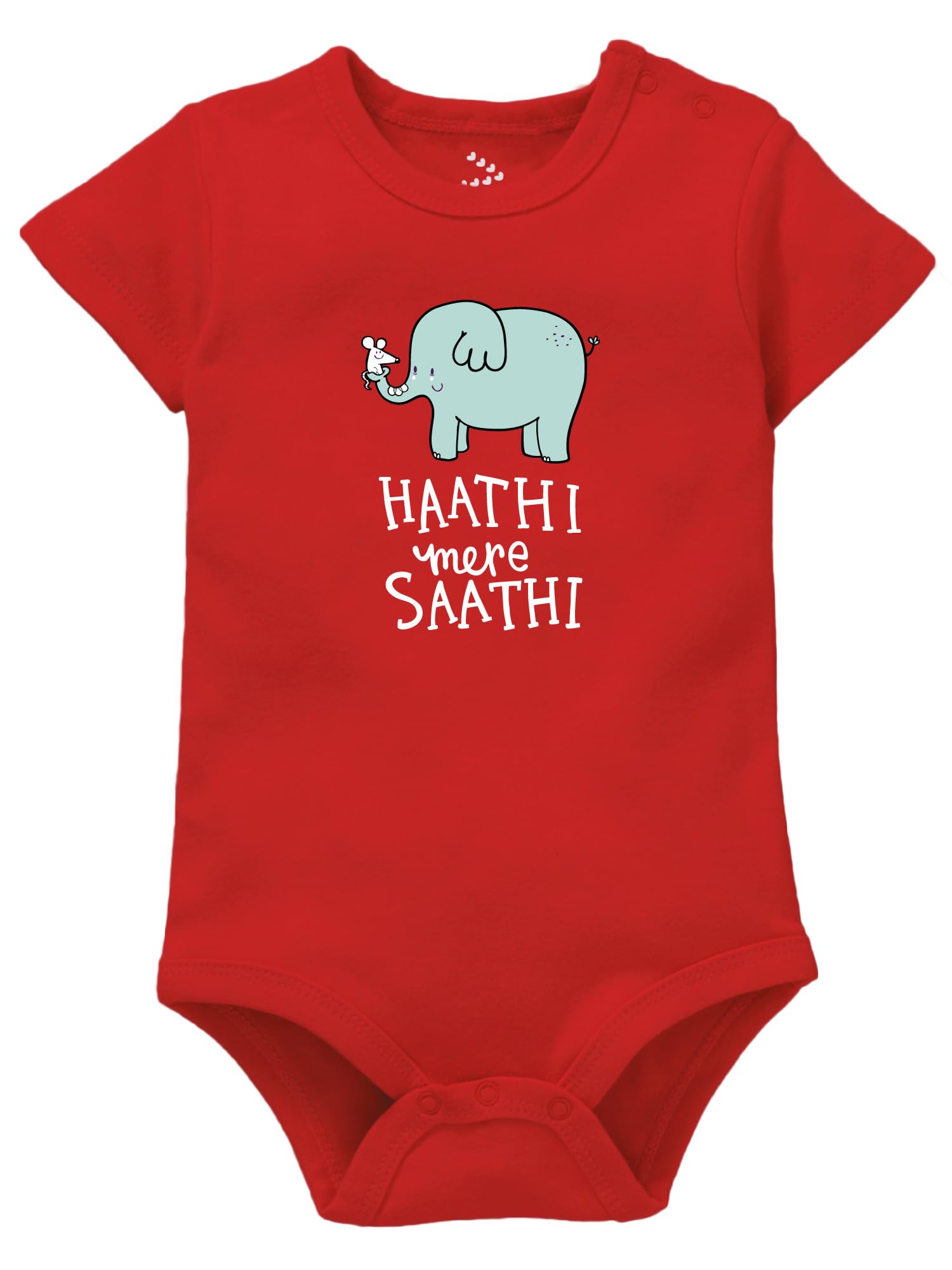 Zeezeezoo Haathi mere Saathi Baby Romper Clothes Dress Theme 0-3 Months