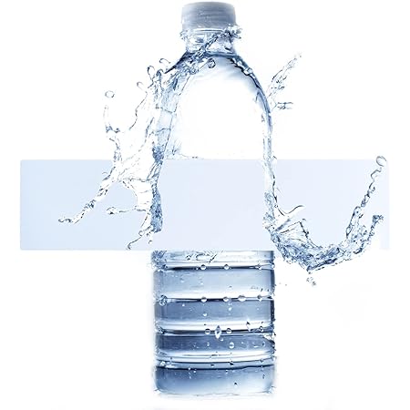 100 Pcs Water Bottle Labels Glossy White Waterproof Stickers ,2