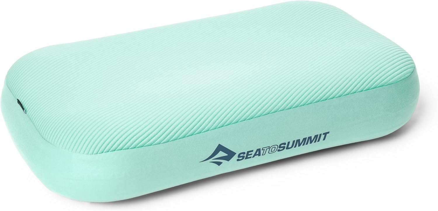 Sea to Summit - Aeros Memory Foam Campingkissen - aufblasbares Premium Reisekissen - Xpress-Ventil - 3D-Strick Komfort - bis 12 cm Höhe - rutschfest mit PillowLock - für Camping, Trekking & Reisen