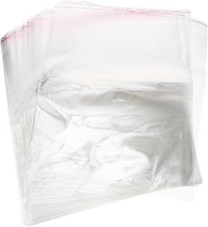 NUOBESTY 200 Peças Saco Autoadesivo Cartões Autoadesivos Bolsos Transparentes Mangas Para Cartão De Foto Sacos De Embalagem De Plástico Saco De Plástico Celofane Saco De Padaria Mangas