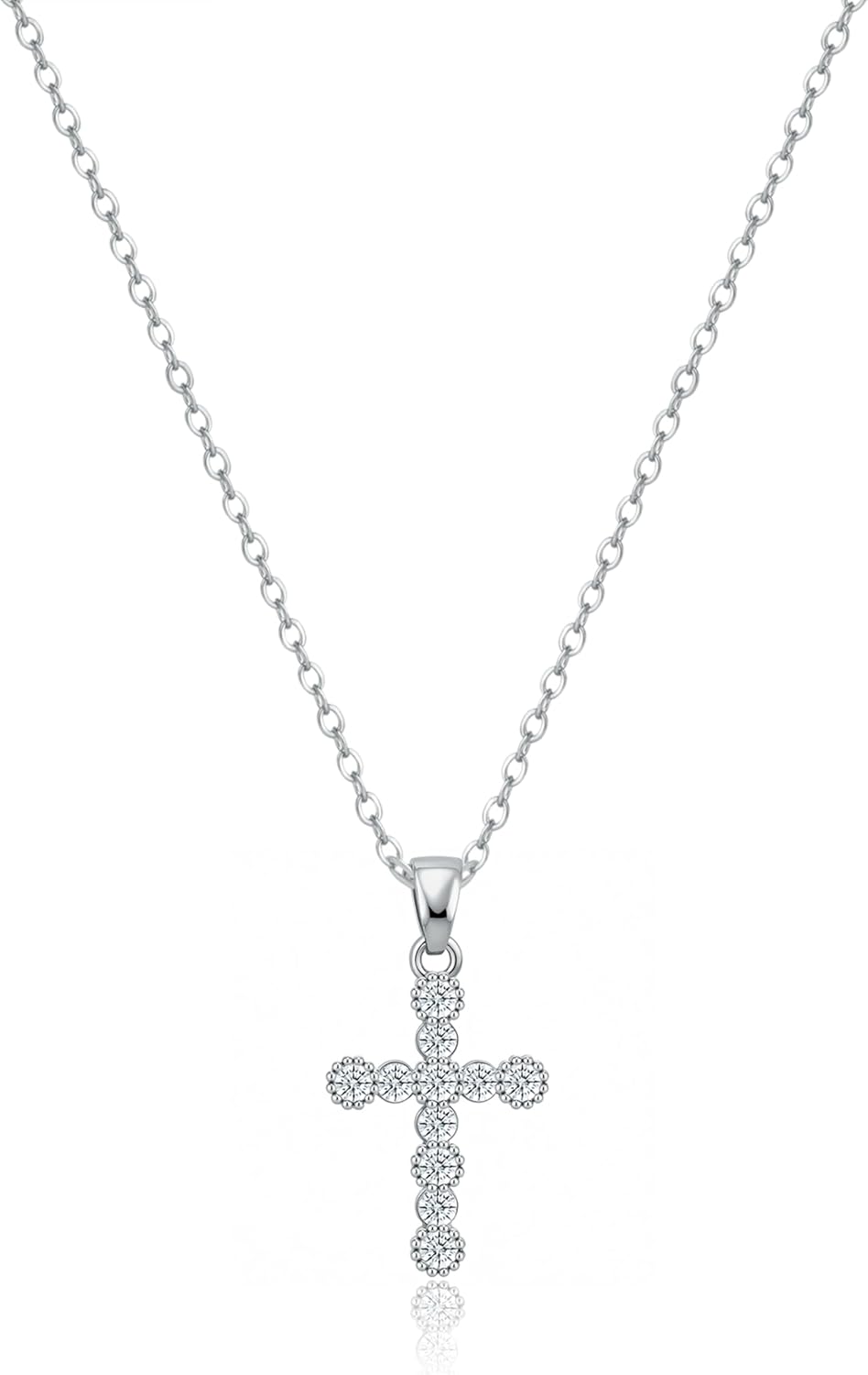 Gold Cross Necklace for Women Dainty 14K Gold Plated Diamond Cross Pendant Necklace Simple Charm Cross Necklaces Faith Trendy Jewelry Gifts - Image 7