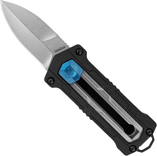 Miniatura 1 de Kershaw Kapsule EDC - Cuchillo de bolsillo, hoja de punta de lanza de 1.9 pulgadas, apertura manual, bloqueo de botón deslizante, color negro