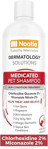 Nootie Medicated Pet Shampoo, Dog Shampoo, Cat Shampoo, Formulated for Veterinarians, Sold in over 10,000 Vet Clinics Worldwide - 16oz