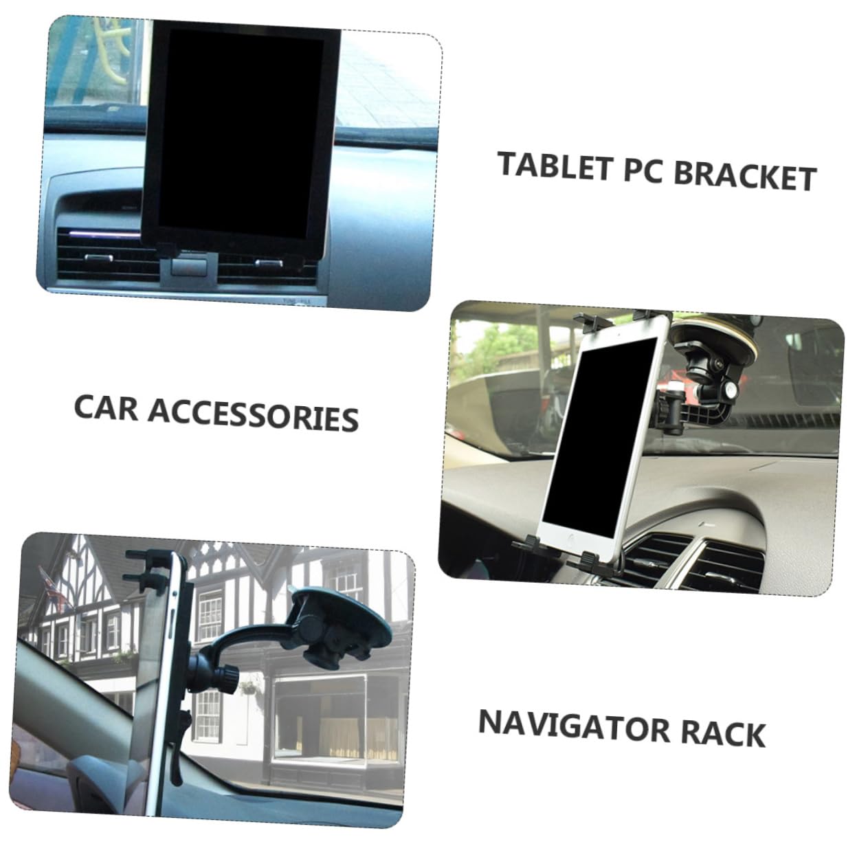 CIYODO Car Mounted Holder Car Navigation Bracket Laptop Tablet Stand 360 Degree Rotation Made for 7-10 Inch Tablets