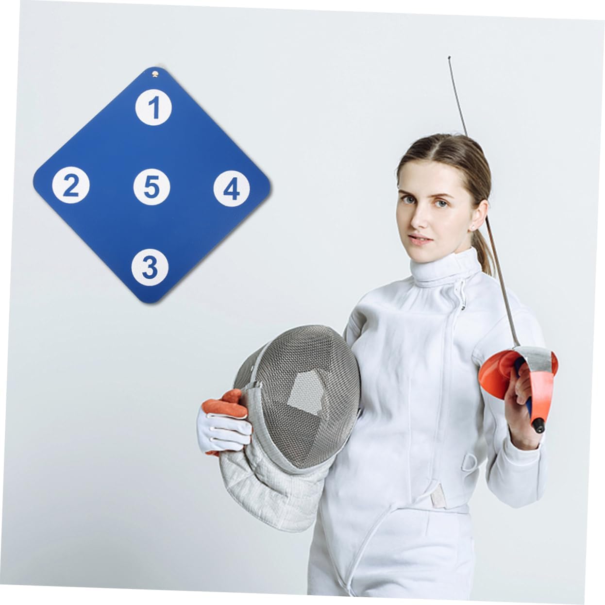 KICHOUSE 2pcs Fencing Target Wall Mount Training Tool Dual-Sided Fencing Equipment Rubber Target Shooting for Sports