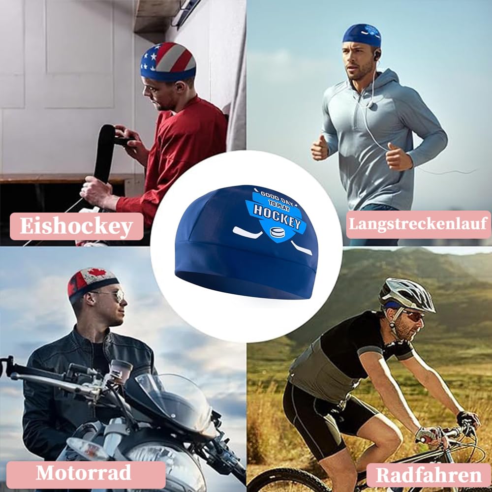 VPRO Bonnet de sudation hockey sur glace sous-casque bonnet de course anti-transpiration bonnet vélo effet refroidissement évacuation