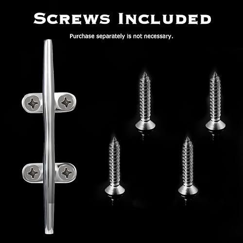 Miniatura 5 de CHANGE MOORE Tacos de barco, tacos de barco de 4568 pulgadas, tacos de muelle de acero inoxidable 316 con base abierta (paquete de 1, 2, 4), tacos