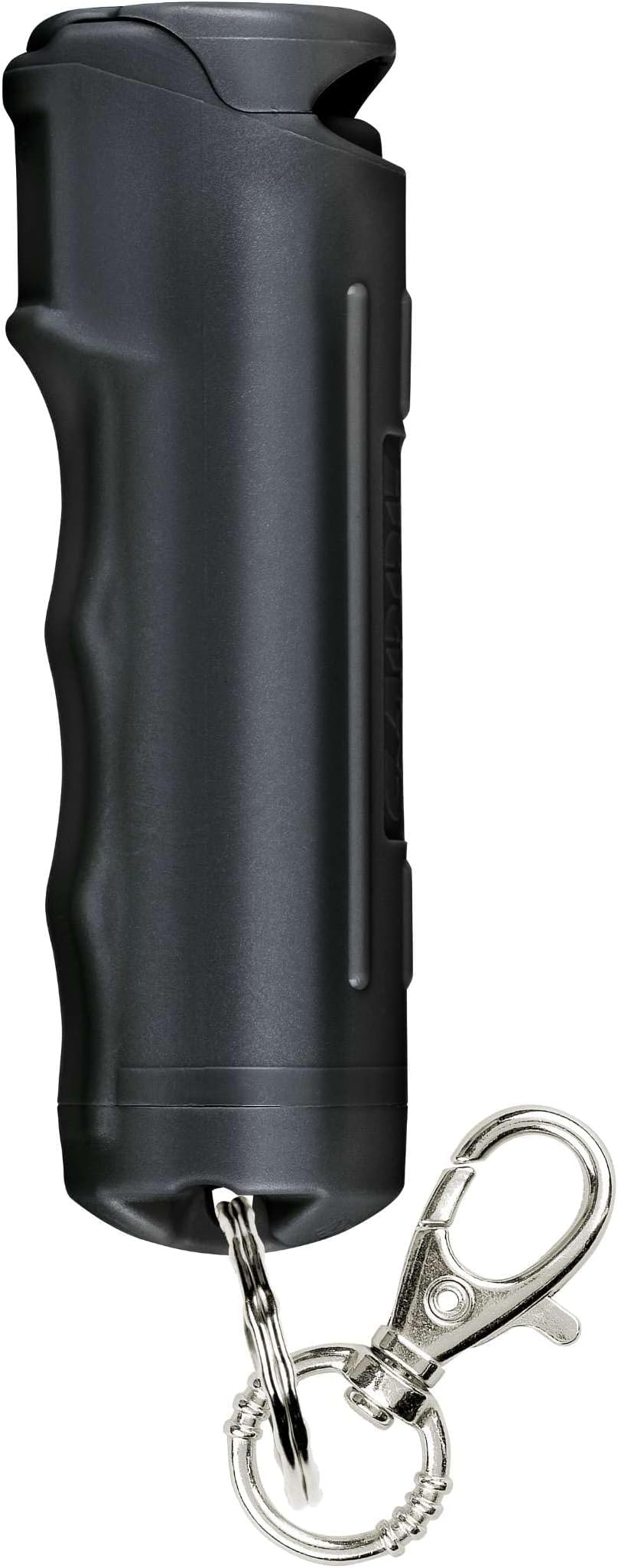 Pepper Gel Spray with Fast Flip Top Safety & Snap‑Clip Keychain for Self Defense - Max Strength with UV Dye, Finger Grip, Reduces Wind Blowback,10-Sec Spray,14ft Range, Made in USA, 0.54 fl oz