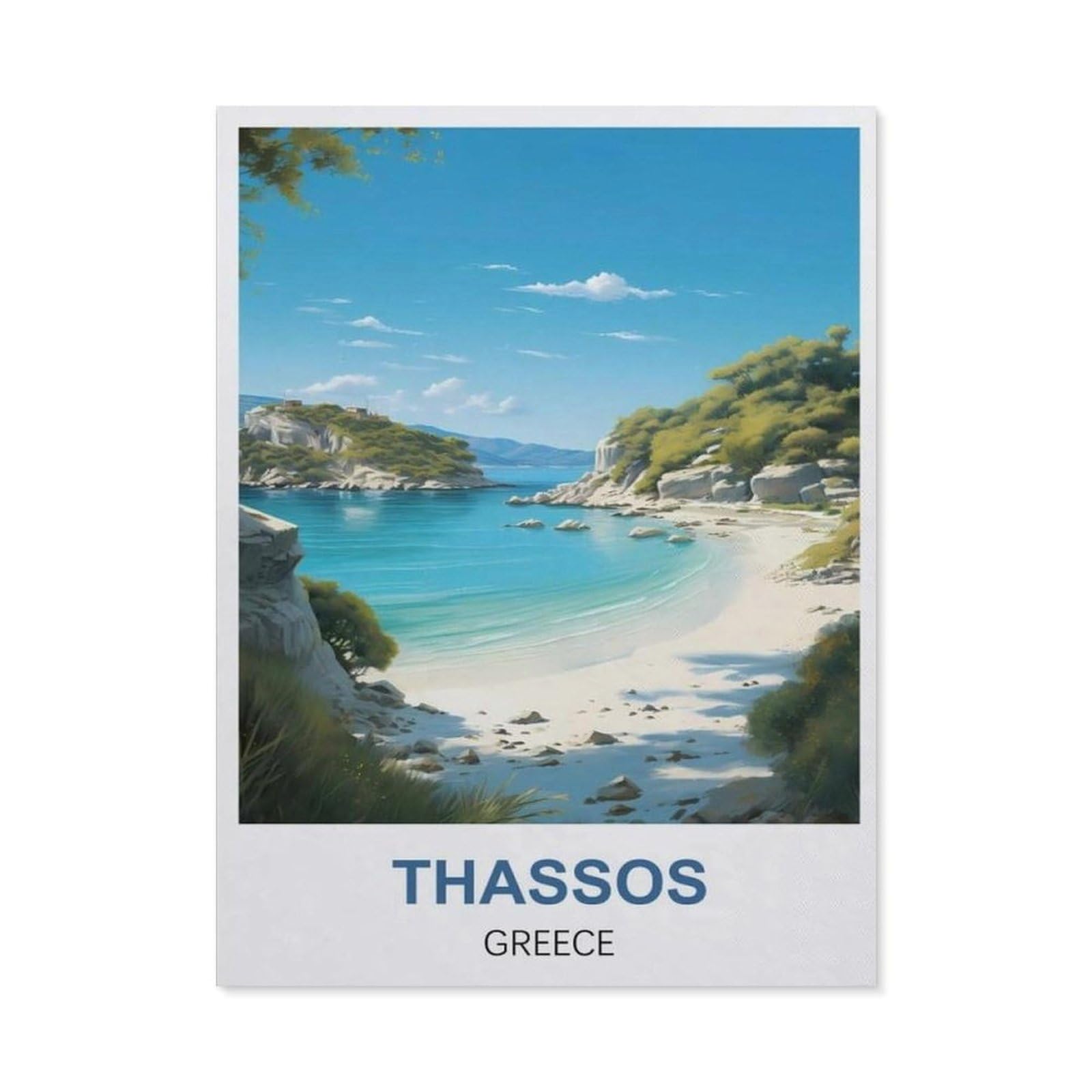 BEAYODKP DIY Diamond Art Kits，Thassos Greece（30x40cm）