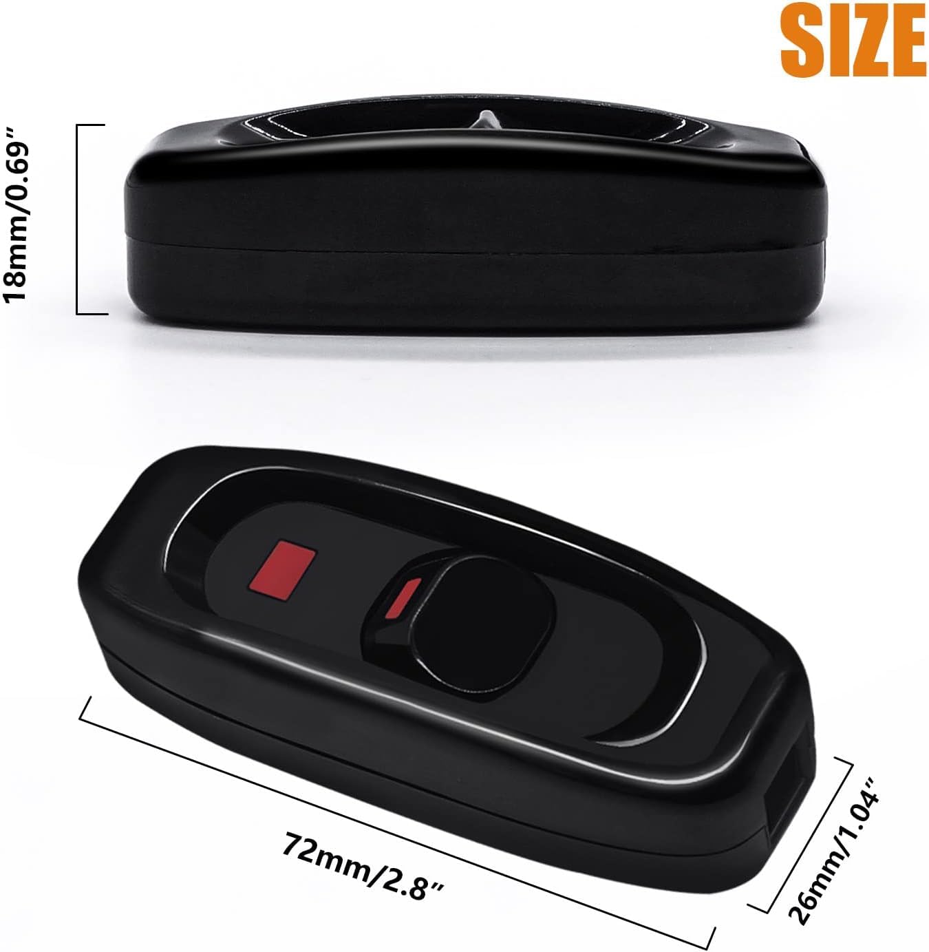 Gebildet 4ST Inline Sladdbrytare Apparatknapp Pu00e5/Av 10A 250V Inline Stru00f6mbrytare Med LED-ljus Fu00f6r Bordslampa Skrivbordslampa Su00e4nglampa(Vit