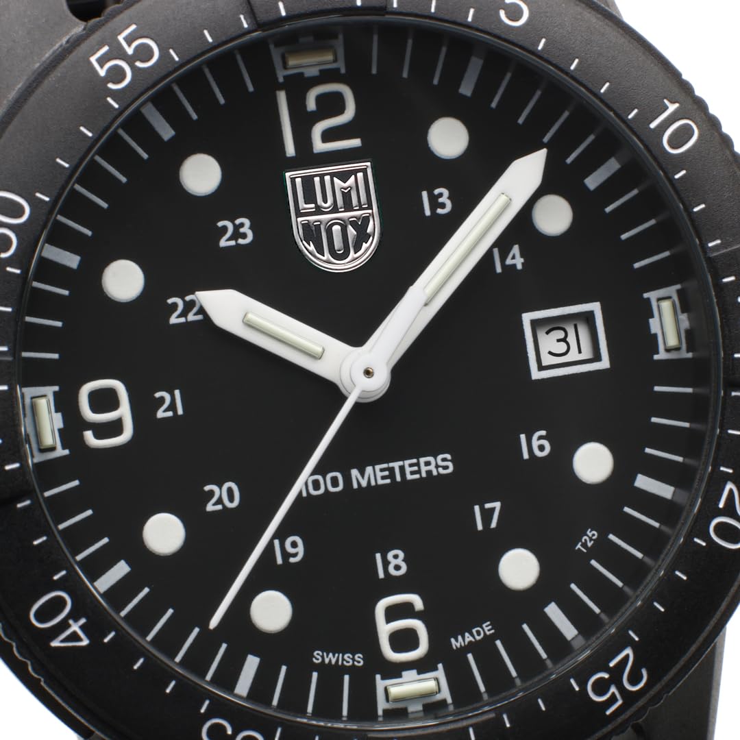 Luminox - Sea Bass X3.BZ01.1 - Orologio subacqueo uomo - Orologi per Uomo - 44mm - Quarzo svizzero - Resistente all'acqua 100M - Cristallo minerale - Cassa CARBONOX - Sempre visibile - Swiss Made