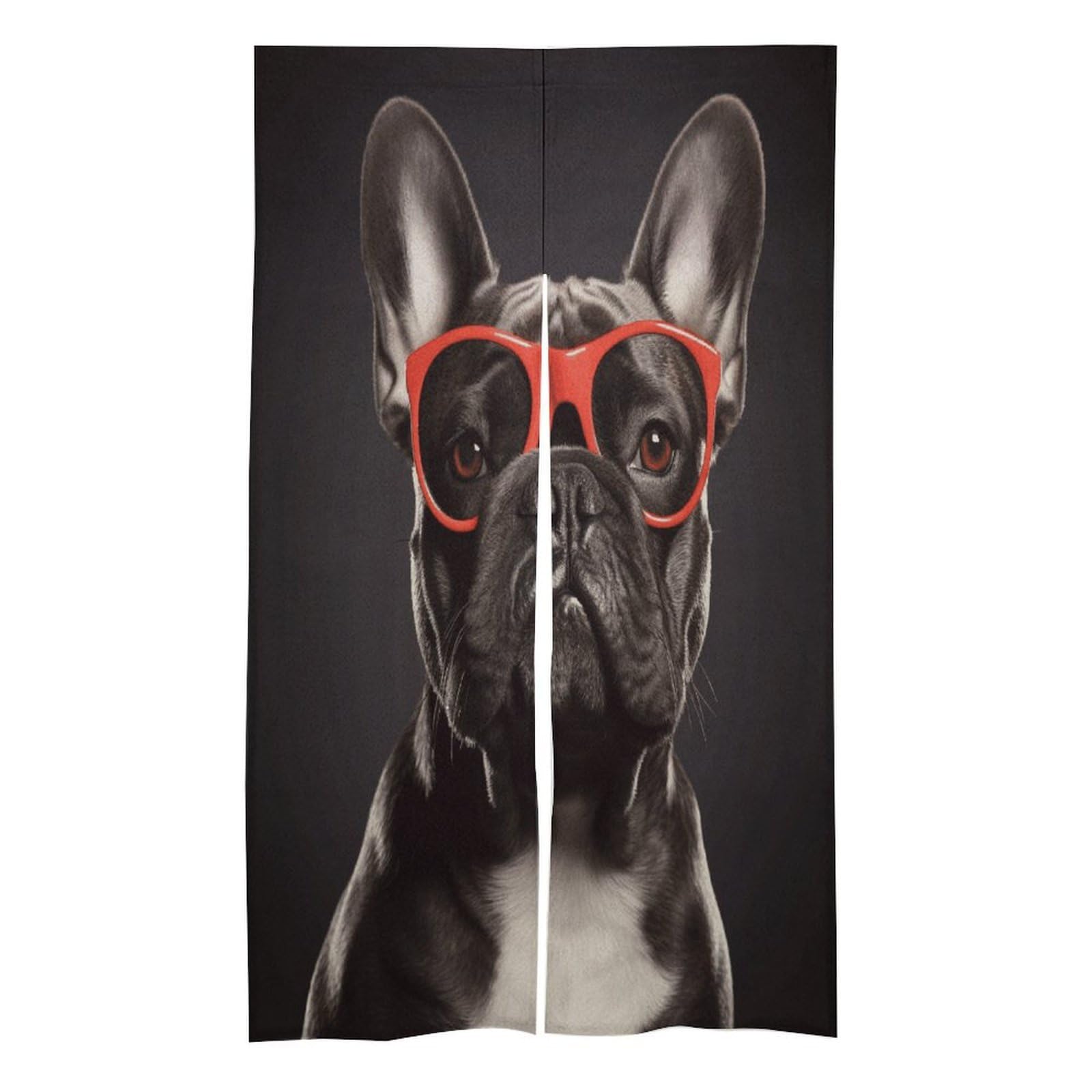 VstaDank French Bulldog Noren Doorway Curtain Printed Window Treatment Door Tapestry Chinese Traditional Doorway Curtain Long Type Door Tapestry for Home Decoration