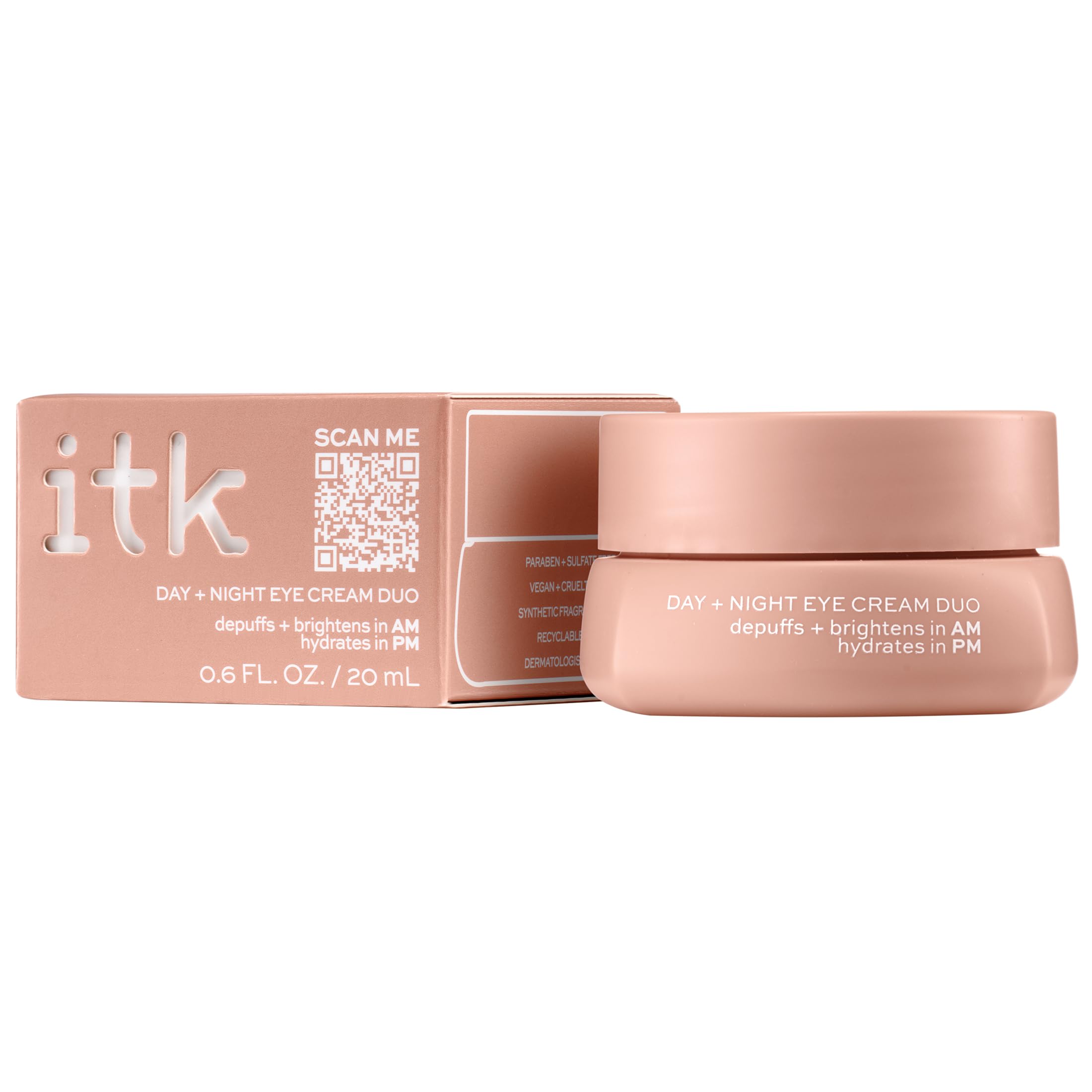 Juego de crema para ojos, barra para debajo de los ojos con infusión de cafeína + crema antienvejecimiento para ojos de día y noche con vitamina C y ceramidas, ilumina y deshincha, hidrata, reafirma y