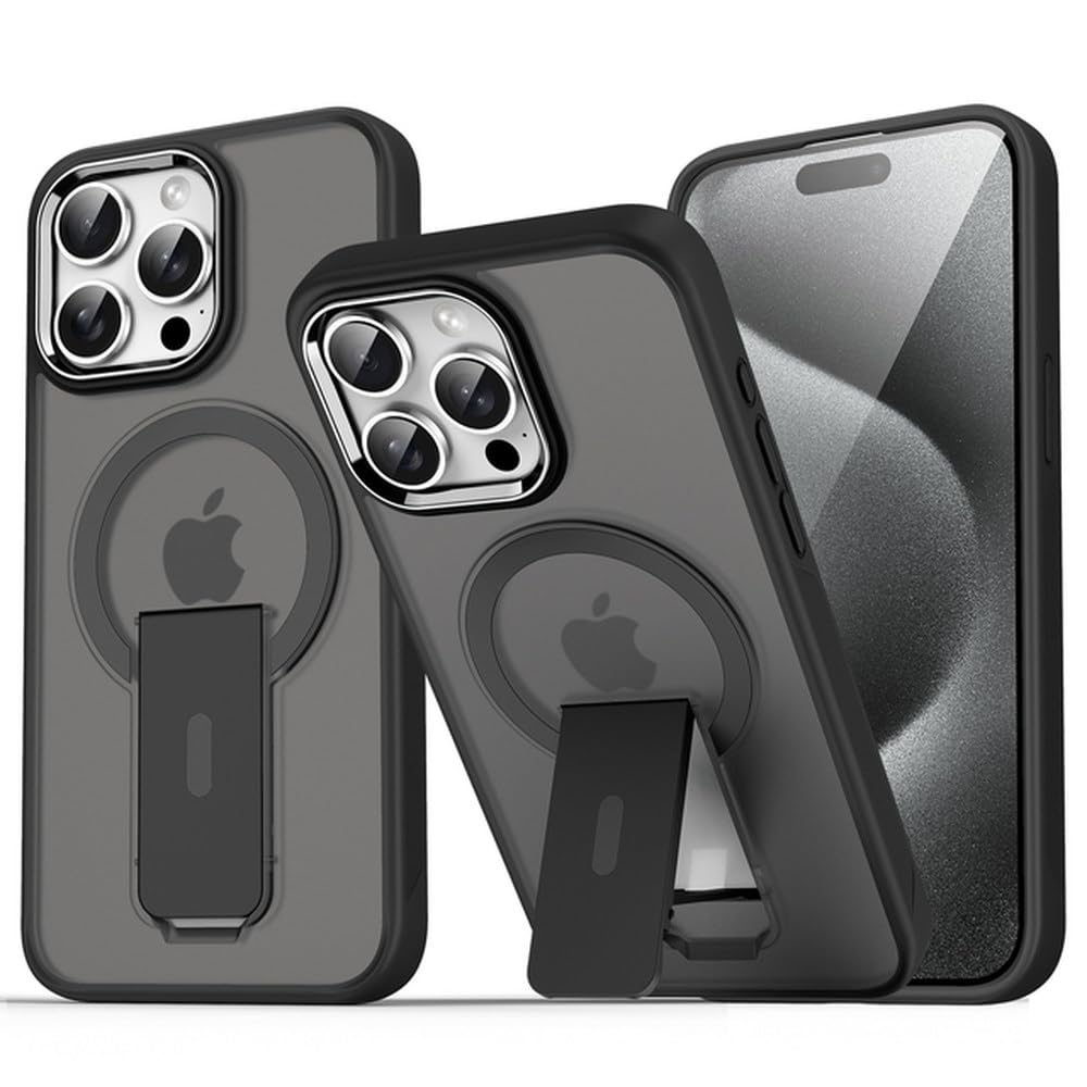 Coque pour iPhone 12 Pro rigide mate de qualité supérieure avec support - 7