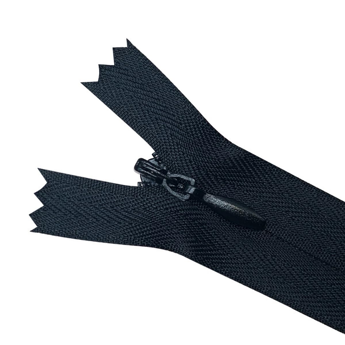 5pcs #3 12 Inch 30cm Nylon Coil Closed-end Invisible Zippers for Sewing Tailor Sewing Crafts Wallet Pocket Shoes Clothes (Black)