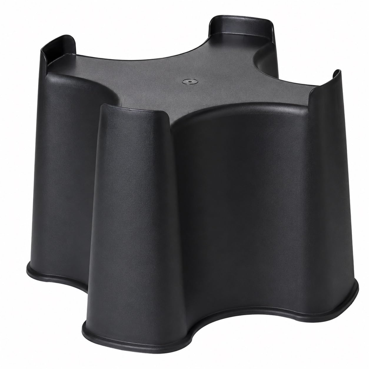 Shop4allsorts Black Slimline Water Butt Stand - Outdoor Garden Plastic Stand For Slimline 100L Water Butts - One Piece Space Saver Waterbutt Stand.