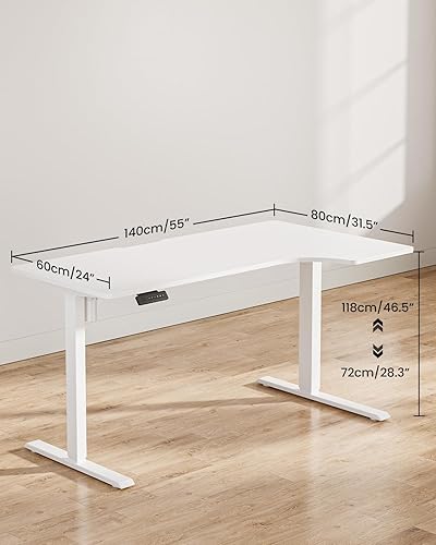 Miniatura 175 de FEZIBO - Escritorio eléctrico ajustable para trabajar sentado o de pie, 40 x 24 pulgadas, para oficina en casa, escritorio ergonómico para Negro