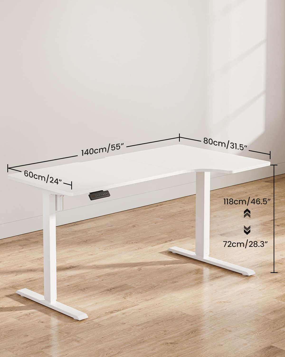 FEZIBO 電動 昇降デスク スタンディングデスク 幅140cm Amazon | FEZIBO 電動 昇降デスク スタンディングデスク 幅140cm 奥行