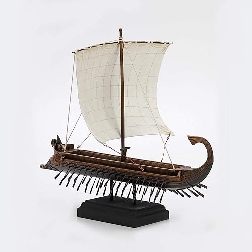 Miniatura 5 de Veronese Design 10 1/4 "de alto de resina fundida griega Kraken vela triremes estatua estatua réplica de barco