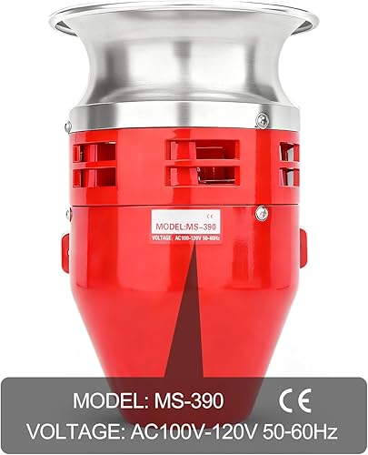 Miniatura 3 de Baomain MS-390 110V AC 0.93A Motor Siren - 125dB alarma industrial con carcasa metálica para sistemas de seguridad y alertas de emergencia