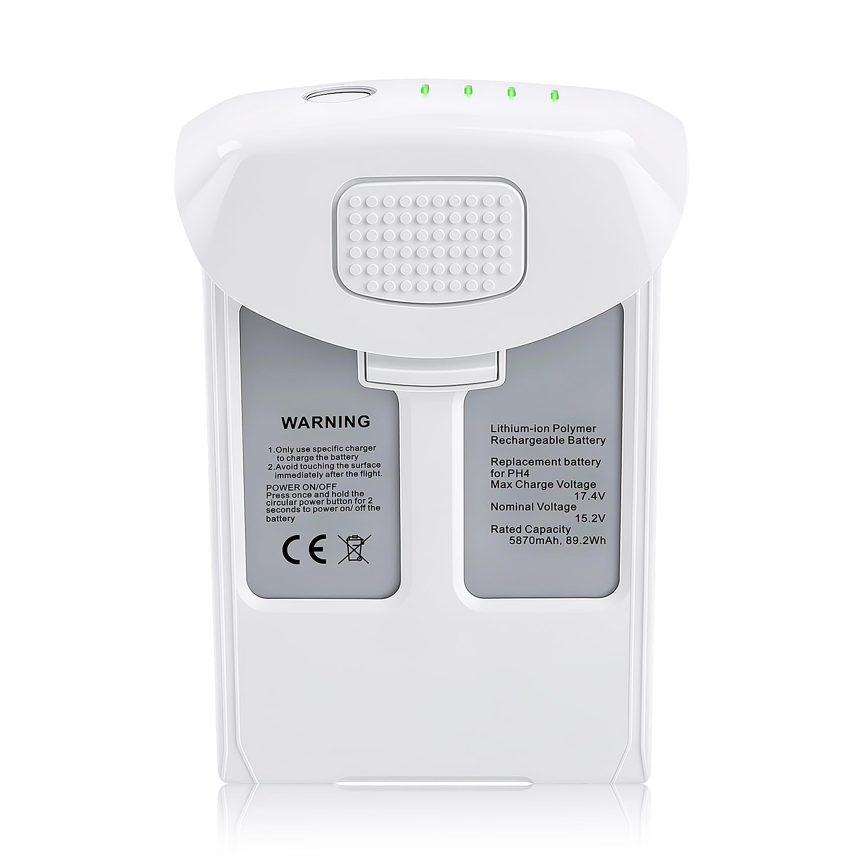 Styvra Phtanom 4 High Capacity (15.2V 5870mAh) Intelligent Flight Battery(1-Pack),Max 30 Mins Flight Time,Compatible with Phantom 4/4 Pro/4 Pro V2.0/4 Advanced/4 PTK Series Drone