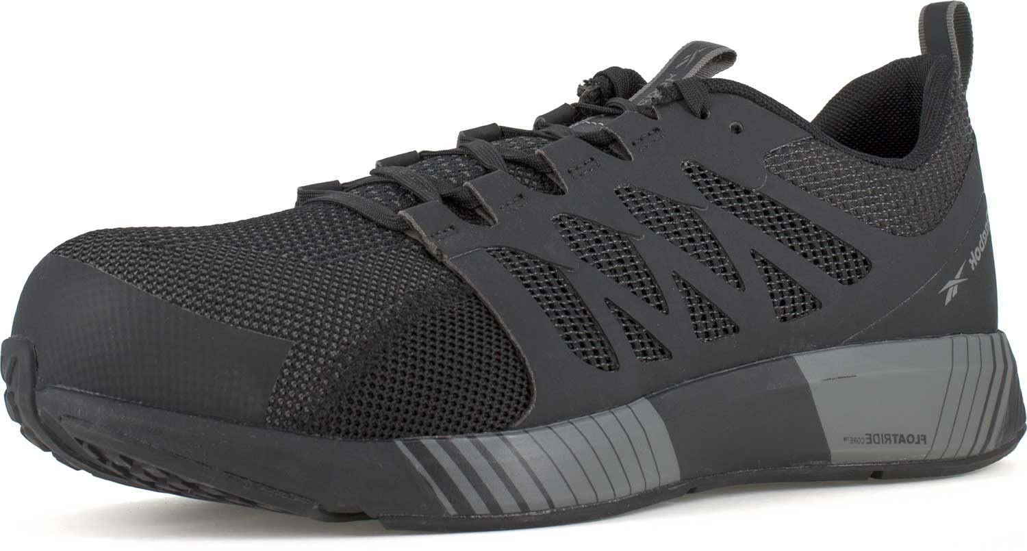Reebok Work Men's Fusion Flexweave Comp Toe Athletic Black and Grey - 11 Wide