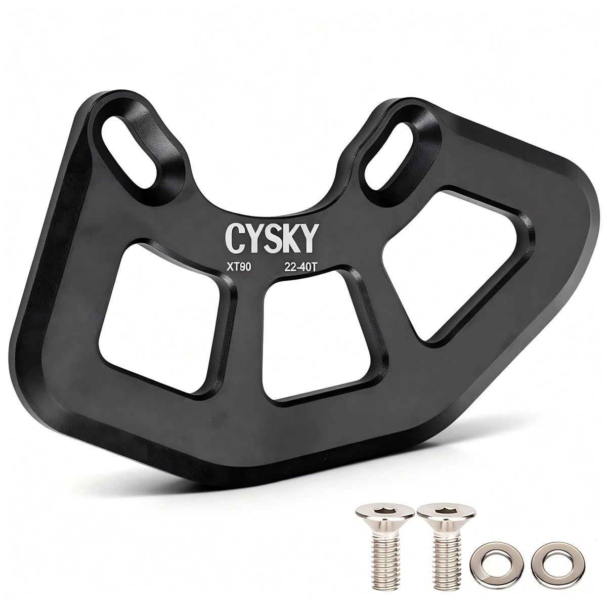 CYSKY Legierung MTB Kettenschutz, ISCG05 Fahrrad-Kettenschutz für 22T-40T Einzelkettenblätter, Schutz für Mountainbike Kette, BMX Kette